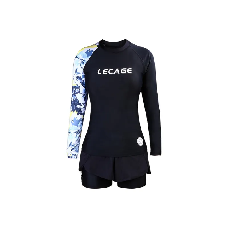 LECAGE Two Piece Swimsuit Women's Black-18