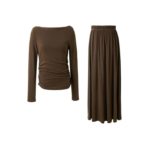 3COLOUR Casual Suit Women's Hazelnut Brown