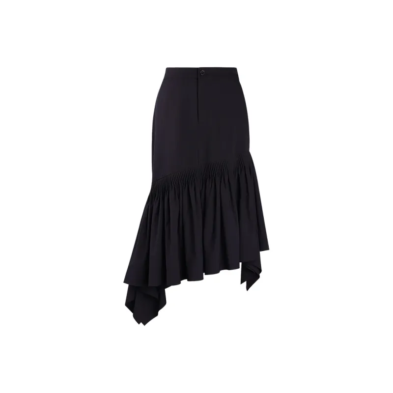 THE SEA LIFE Casual Long Skirt Women's Black Mage-0