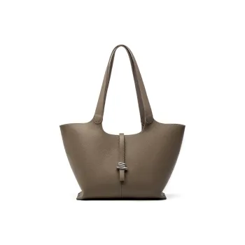 Bullrun Cow Leather Shoulder Bag Women's Black/Gray