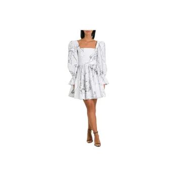 Alexander McQueen Long Sleeved Dress Women's White