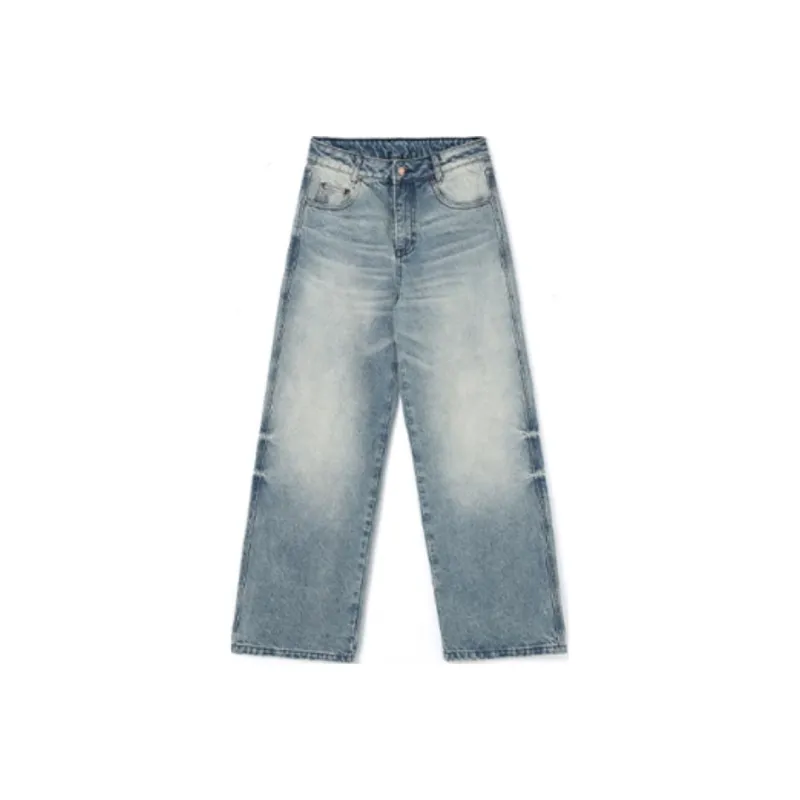 YINLEI Jeans Women's Vintage Blue-0