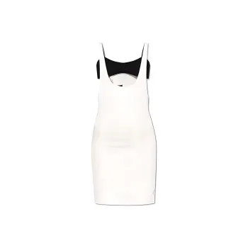 The Attico Double Layered Ribbed Mini Dress