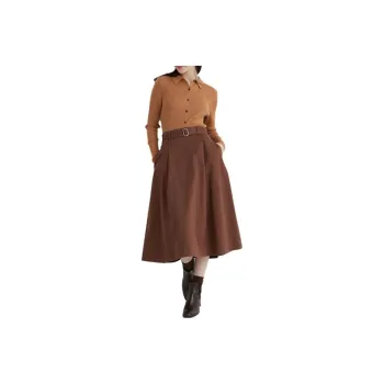 UNIQLO Casual Long Skirts Women's Umber