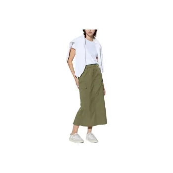 UNIQLO Casual Long Skirts Women's Olive