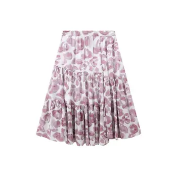 FINITY Casual Long Skirts Women's Beige With Print