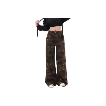 DanerWang Jeans Women's Camouflage