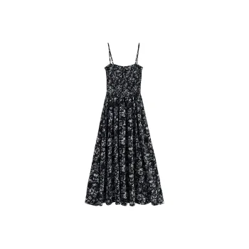 Initial Language Slip Dresses Women's