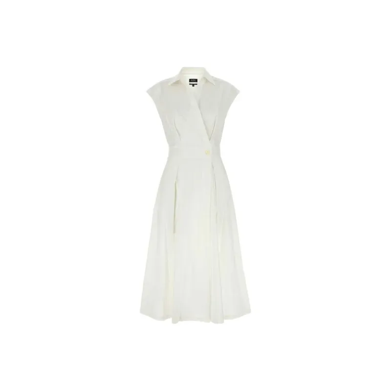 A.P.C Pleated Sleeveless Dress-0