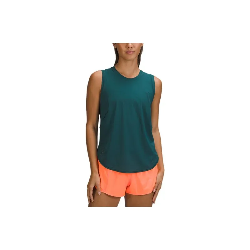 Lululemon Sleeveless Sports Shirts Women's Green-0