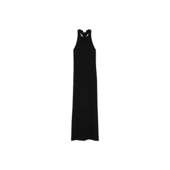 SAINT LAURENT Crewneck Sleeveless Long Dress