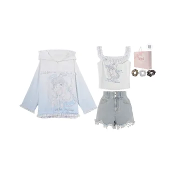 SNBL Casual Suit Women's Coat+Camisole+Shorts