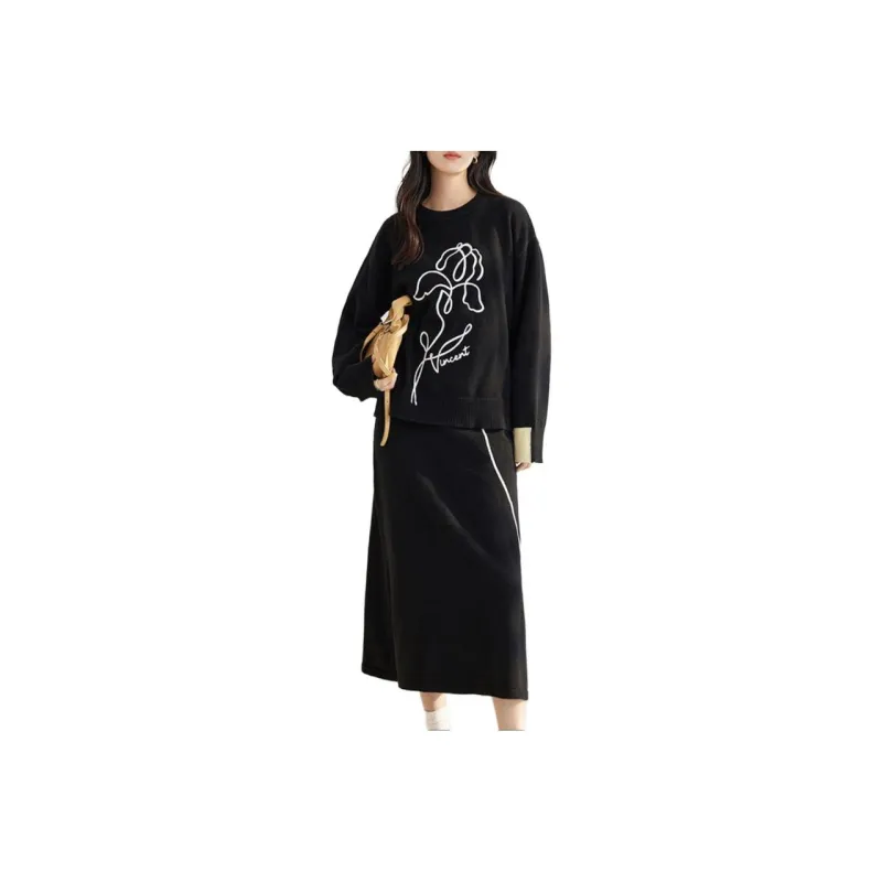 DIALOGUE x KAIYILAIWEN Skirt Set Women's-0