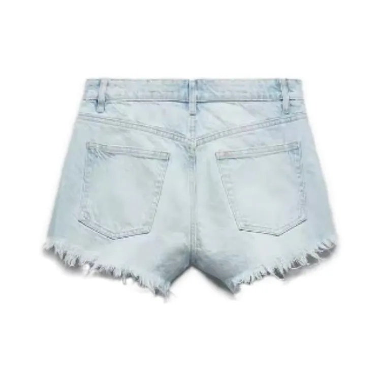 ZARA Denim Shorts Women's Light Blue-0