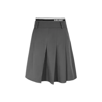3COLOUR Casual Short Skirts Women's Gray