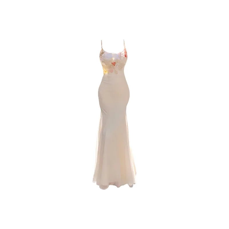 Nooidea Official Slip Dress Women's Furong Beige-0