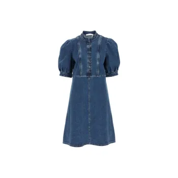 See By Chloe Denim Short Skirts Women's Blue