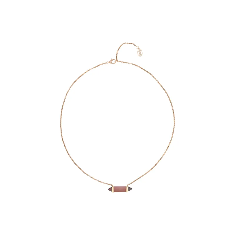 CARTIER Karat Gold, 18K Rose Gold, Chalcedony Necklaces Women's-0