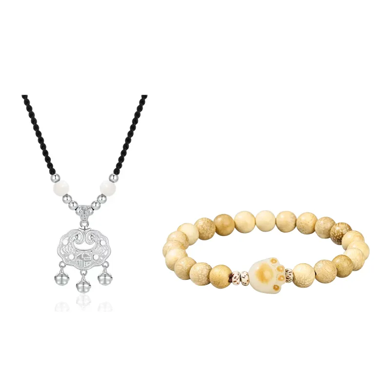 Welcome To The Treasure White Jade Bodhi Bracelets Unisex-5