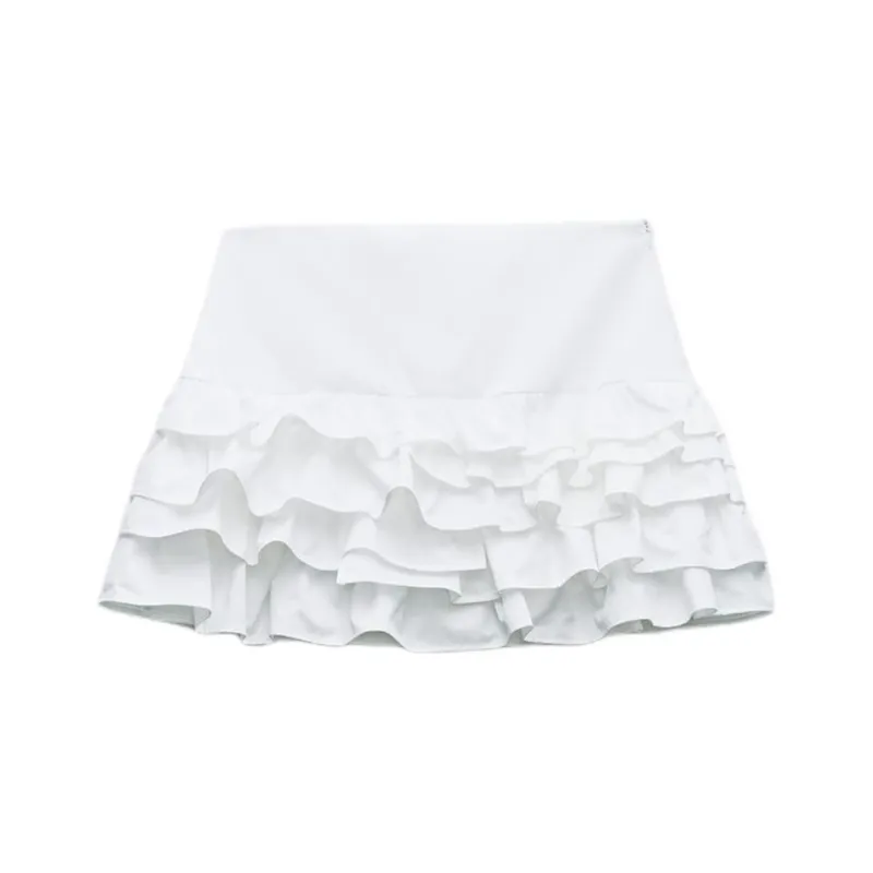 ZARA Casual Short Skirts Women's White-0