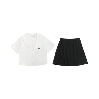 The King And The Nightingale Skirt Set Women's White Without Base+Black