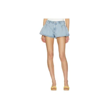 FREE PEOPLE Denim Shorts Women's Blue