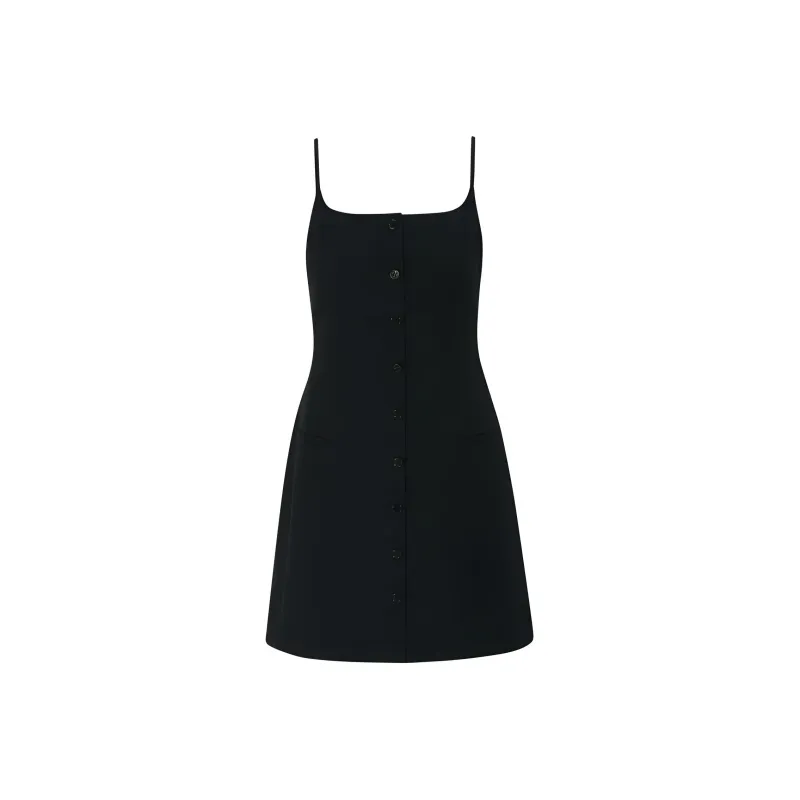 III VIVINIKO Slip Dress Women's Black-0