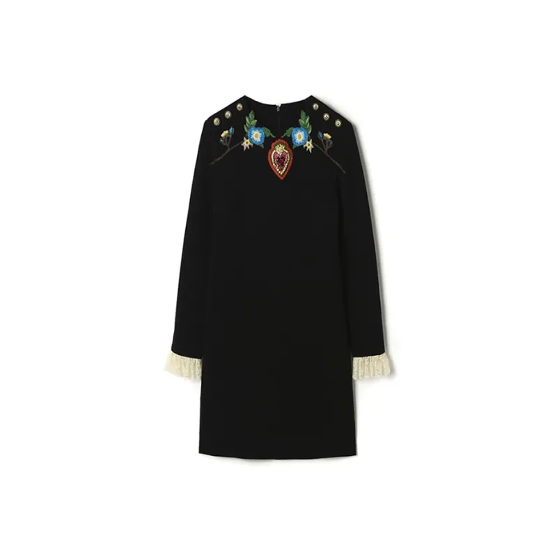 Mapping Long Sleeved Dresses Women's-2