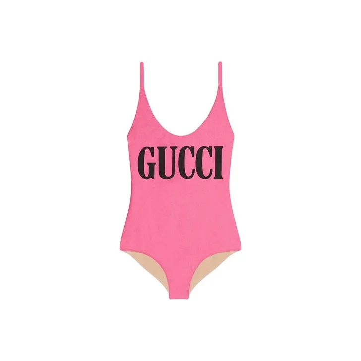 GUCCI One piece Swimsuit Women's Neon Pink-0