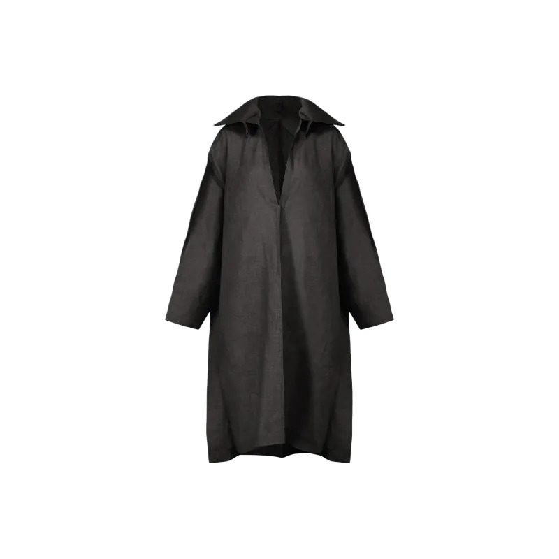 ISSEY MIYAKE Hempen Shirt Dress-0