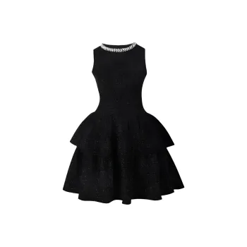 DOSOHEB Slip Dress Women's Black