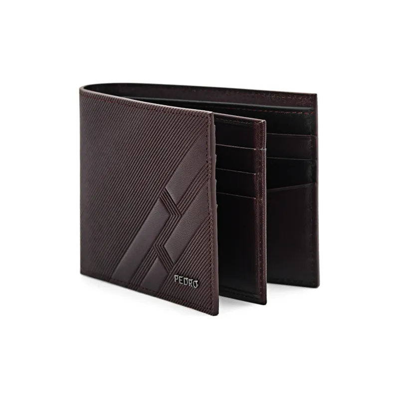 PEDRO Cow Leather Wallet Men's Black/Dark Umber-6