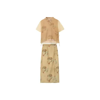 Wbwq Two Piece Skirt Sets Women's