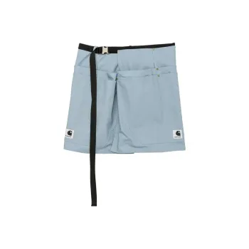 Carhartt Wip X Sacai X Carhartt WIP FW23 Co-branded Series Cargo Short Skirts Women's Sky Blue