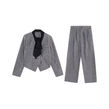 Pzhk Casual Suit Women's Enamel Gray