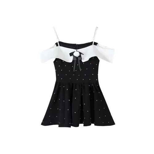Incolore Slip Dresses Women's Black