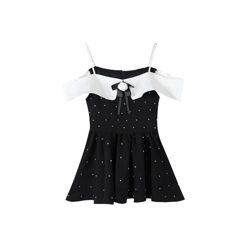 Incolore Slip Dresses Women's Black-0