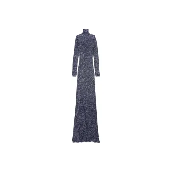 Balenciaga Sequin Knit Maxi Dress