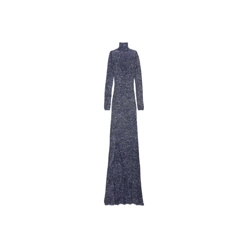 Balenciaga Sequin Knit Maxi Dress-0