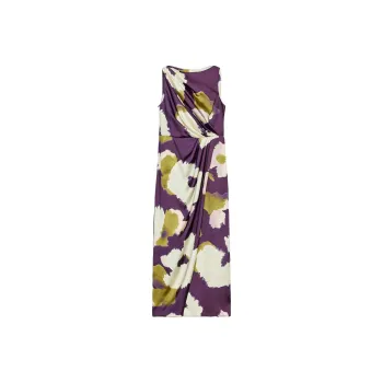 ZARA Sleeveless Dress Women's Purple