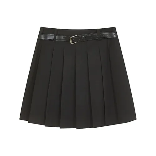 Jamor 블랙 여성 캐주얼 숏 스커트
