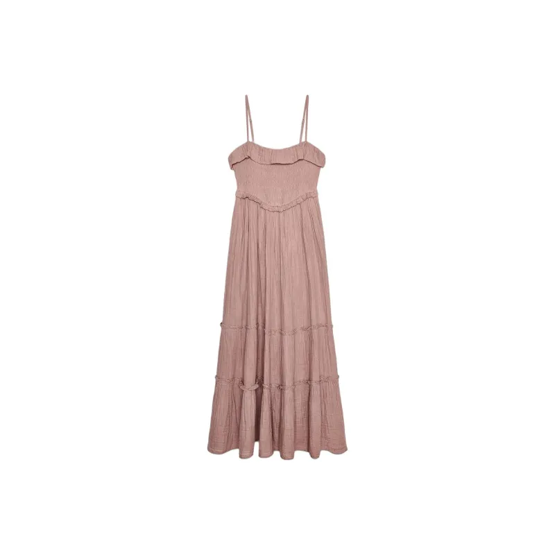 ZARA Slip Dress Women's Light Pink Red-0