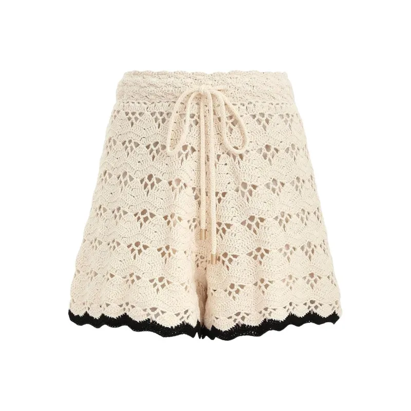 Zimmermann SS25 Casual Shorts Women's Cream-0