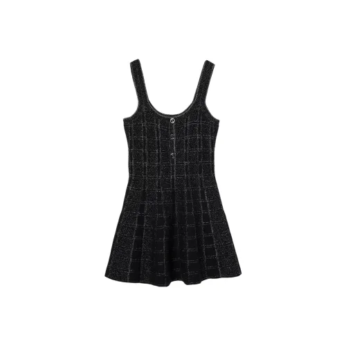 GUCCI Lamé Check Jacquard Dress