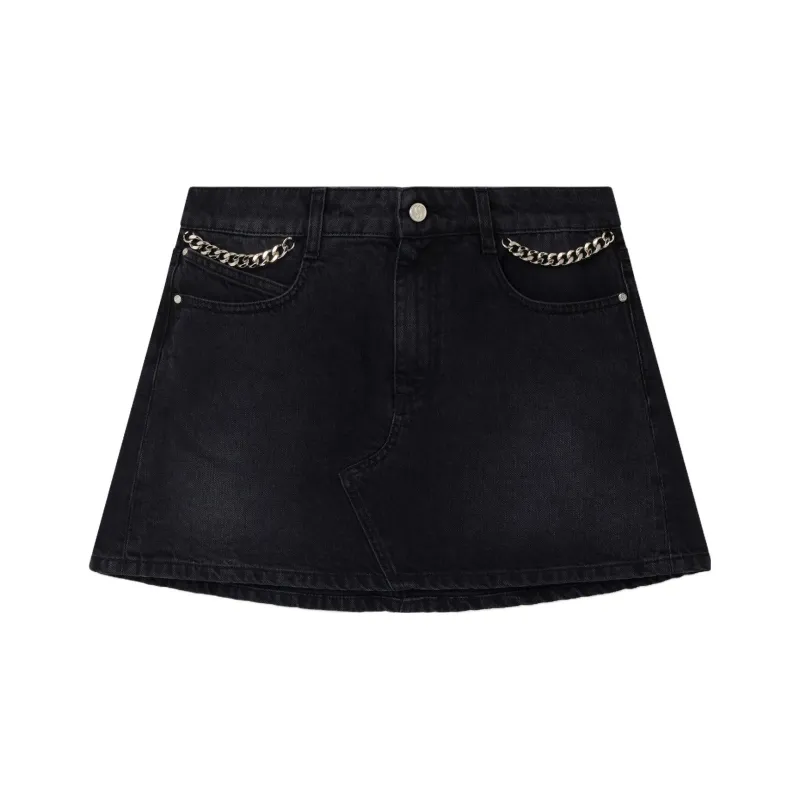 Stella McCartney Falabella Denim Mini Skirt-0