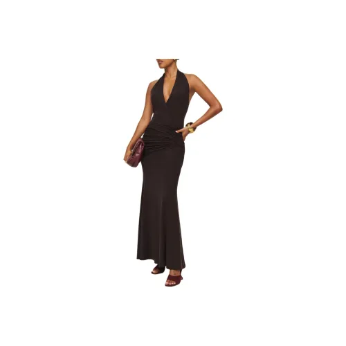 REFORMATION Arden Knit Dress Sleeveless Dress Women's Blackcurrant