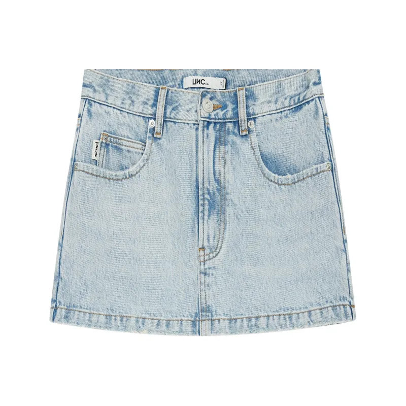 LINCchic Denim Shorts Women's Light Blue-0