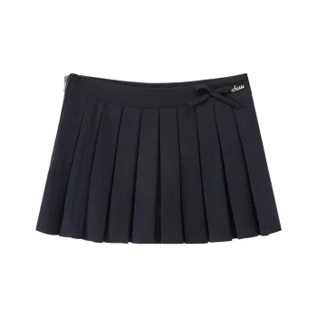 CHUU 2024 Fall New Arrivals Casual Short Skirts Women's Navy Blue