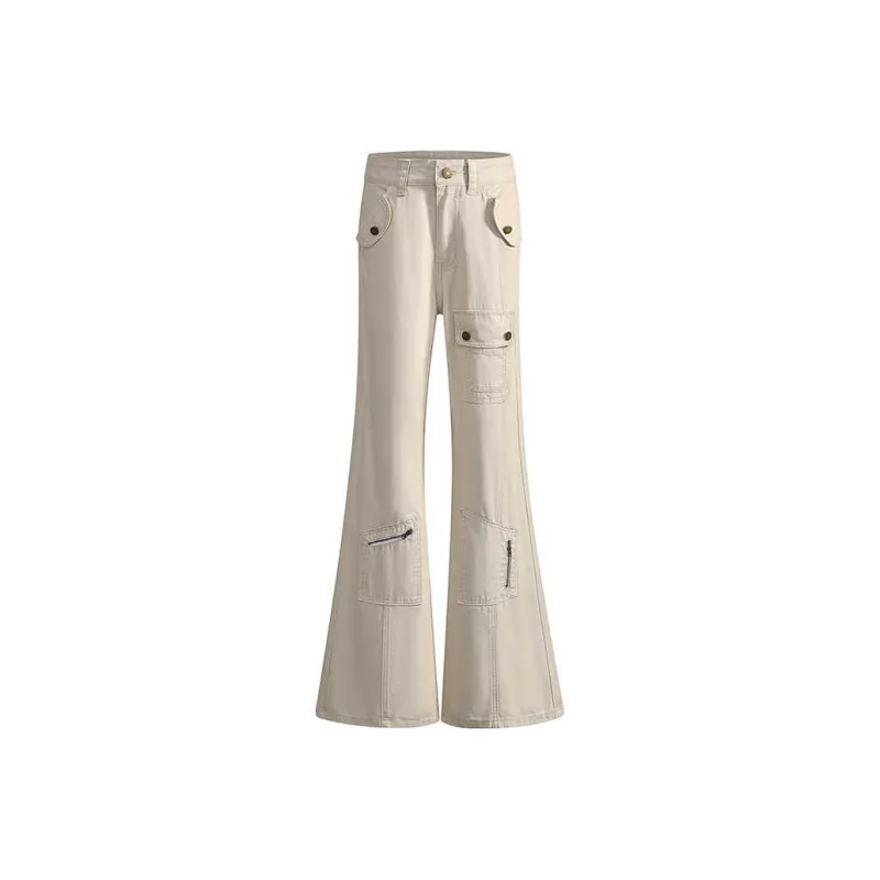 YINLEI Jeans Women's Coffee-0