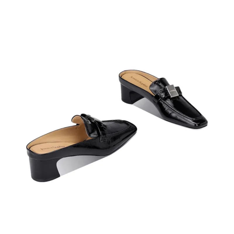 JESSICA SOPHIA Rubber Sole Metal Odor Resistant Closed Toe Slippers Women's-6